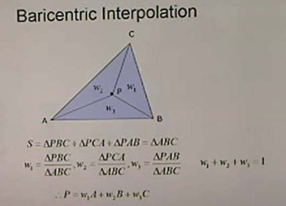 barycentricInterpolation